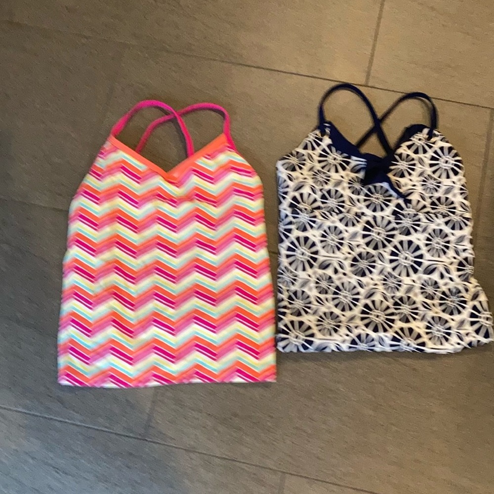 Two tankini tops